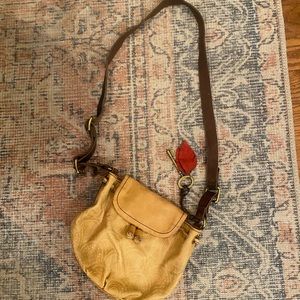 Tan fossil purse